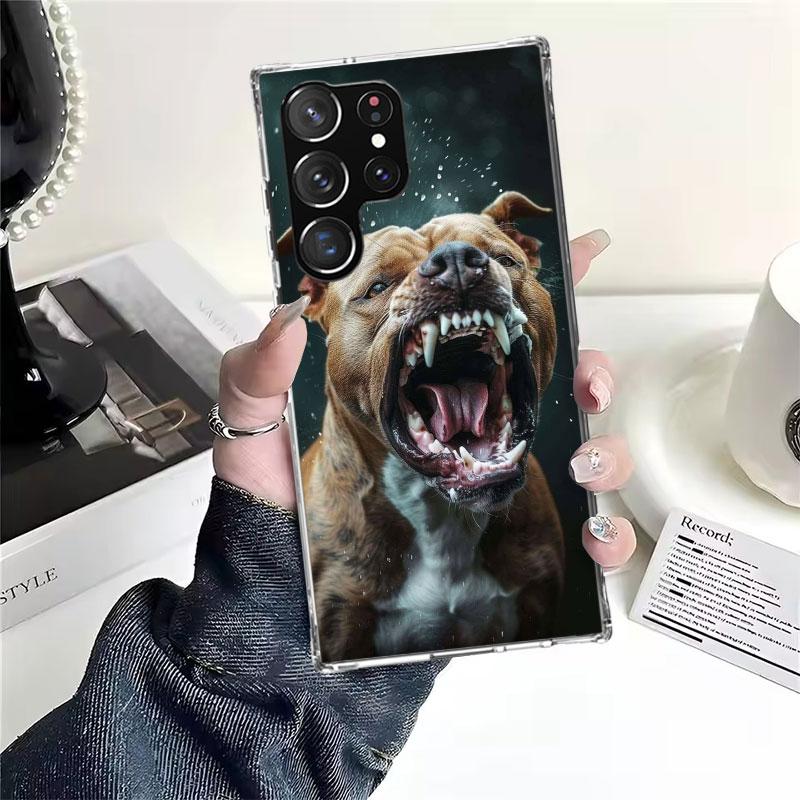 Pit Bull Pet Dog Pitbull Soft Phone Case For Samsung Galaxy S22 S23 S24 S25 Edge S26 Ultra S20 FE S21 Plus + Fundas Coque Galaxy