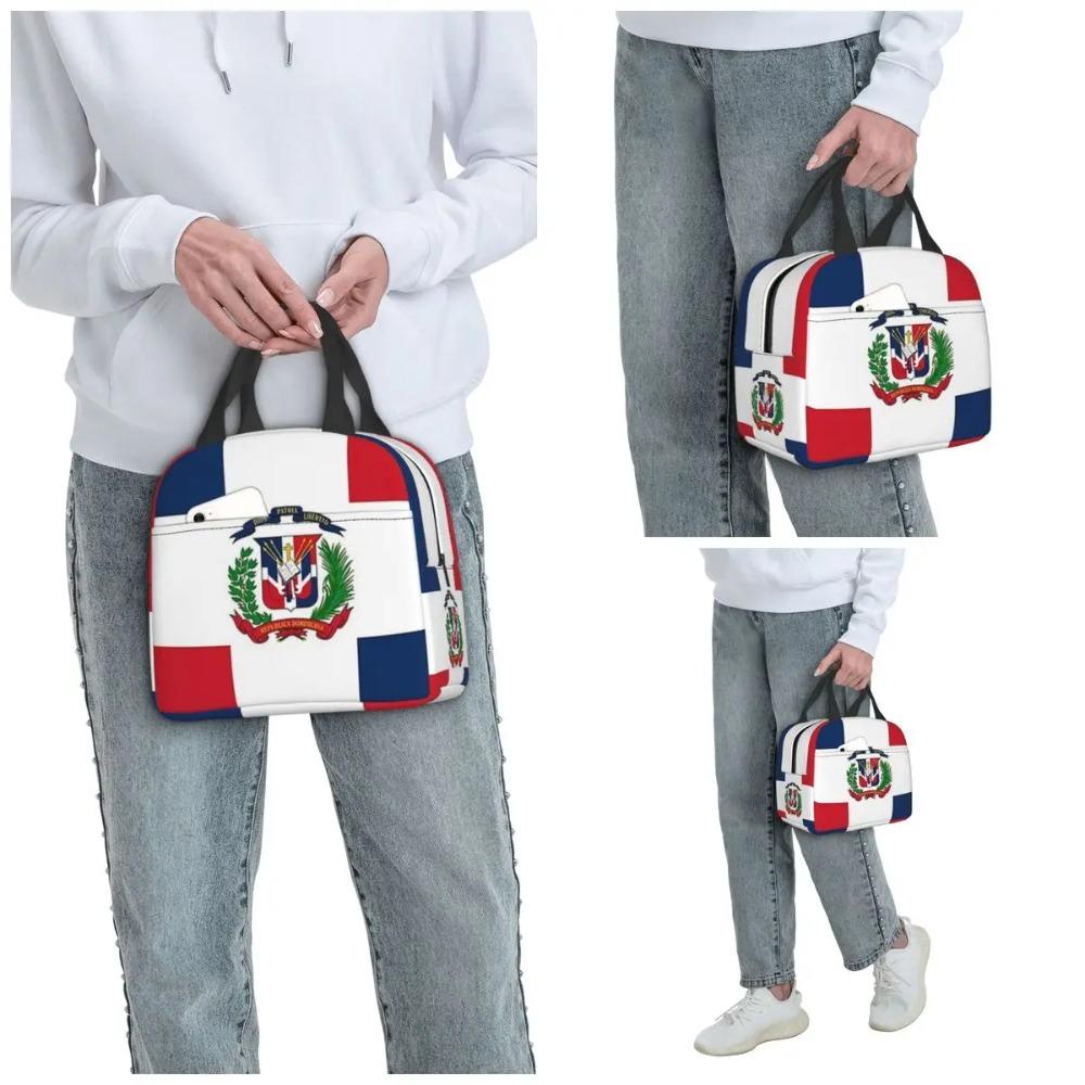 Dominican Republic Flag Gifts, Insulated Lunch Bag for Kids School Cooler Thermal Food Box Tote Leakproof Lunch Boxes Container