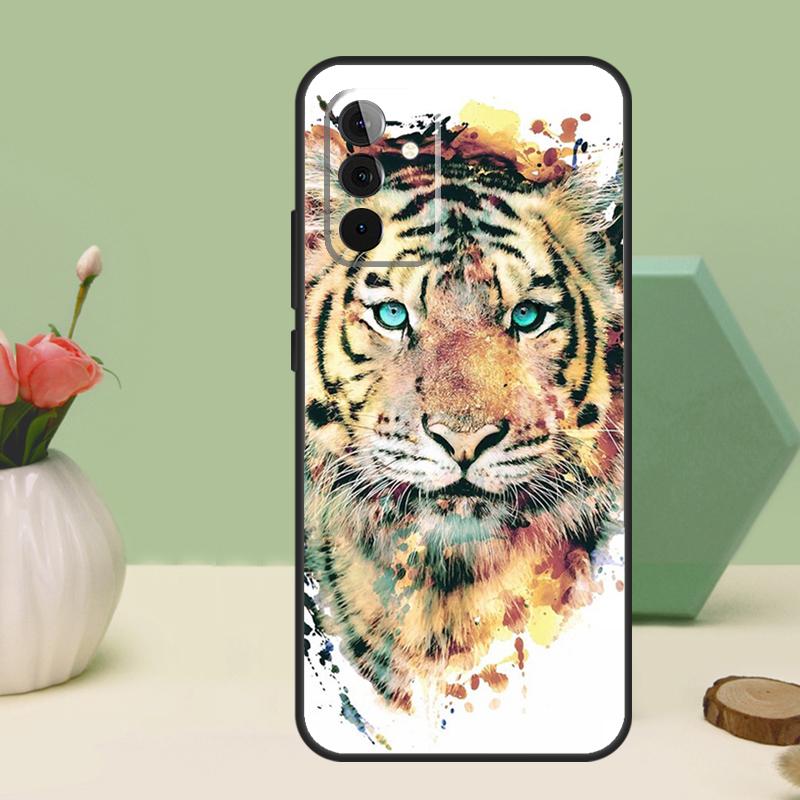 Tier Tiger Kunst Für Samsung Galaxy A16 A55 A35 A15 A32 A12 A22 A52 A54 A34 A14 A56 A36 A26 A13 A53 A06 Hülle