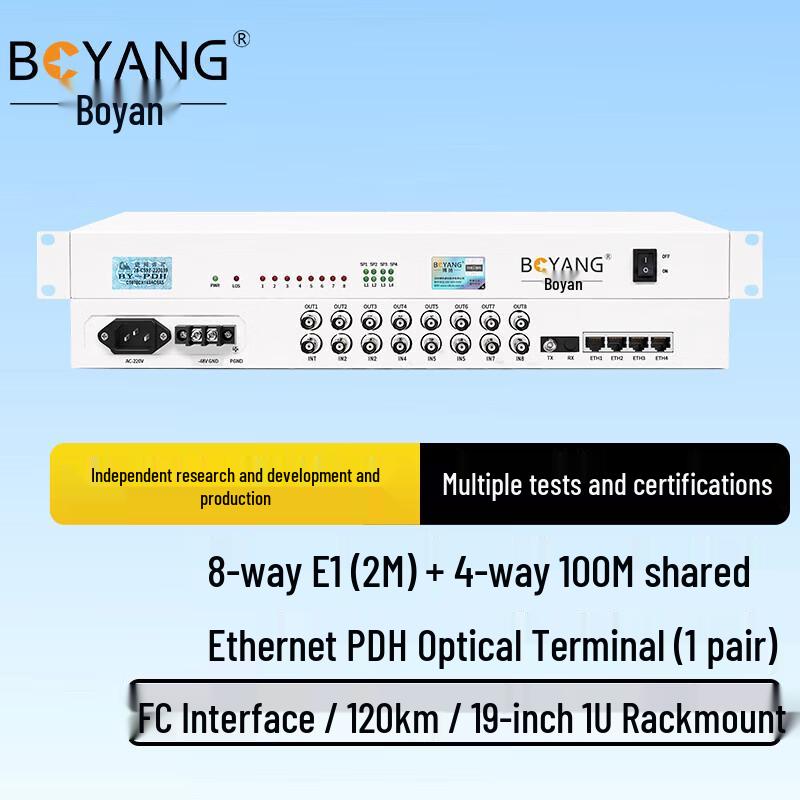 Boyang 8E1 PDH Optical Multiplexer