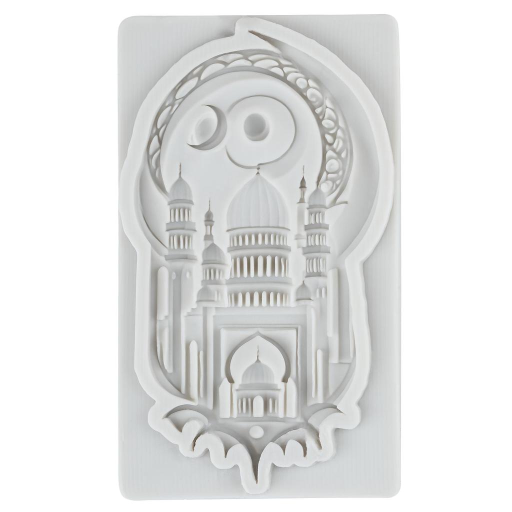 Castle Silicone Mold Moon Castle Fondant Molds Cake Decorating Tools Cupcake Topper Candy Resin Clay Chocolate Gumpaste Mold