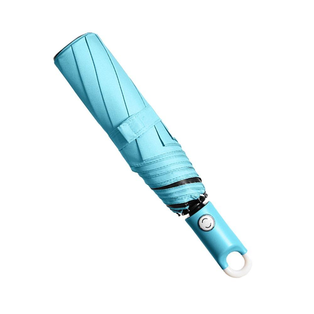3-Folding Windproof Umbrella Lightweight Travel Umbrella Durable Compact Umbrella  Travel синий