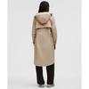 Lululemon Taffeta Removable Hood Long Jacket  Slnsh Collection Mojave Tan