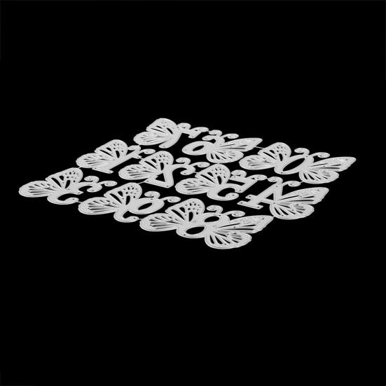 Butterfly Number Die, Scrapbooking Butterfly Die Cut, Metal Cutting Dies for Birthday Card Making Photo Album Embossing DIY Paper Crafts