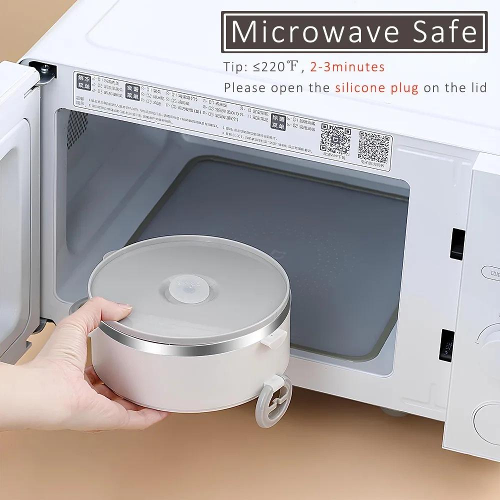 Thermal Insulation Lunch Box Stainless Steel Large Hot Food Thermos Storage Container Work Picnic Portable Vacuum Kid Lunch Box