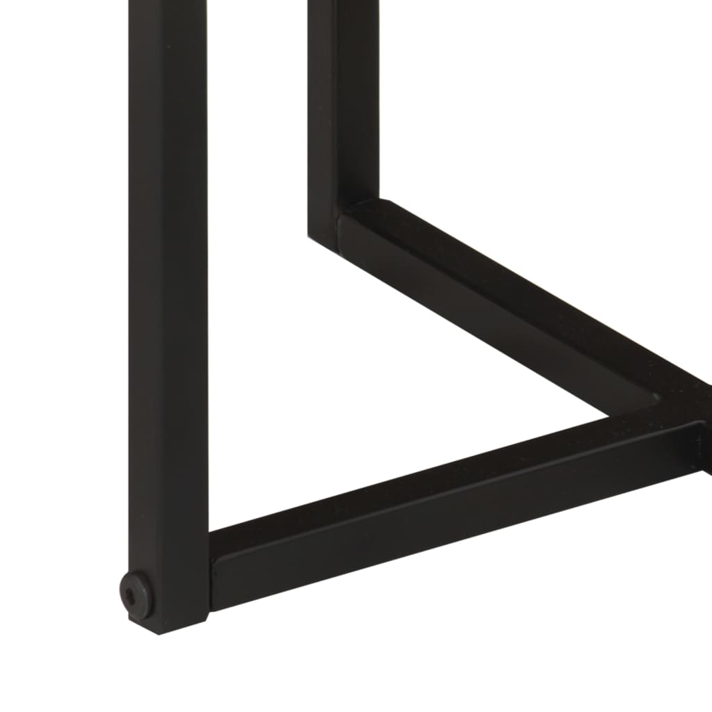 Coffee Table 55 X 55 X 45 Cm Solid Acacia Wood and Iron