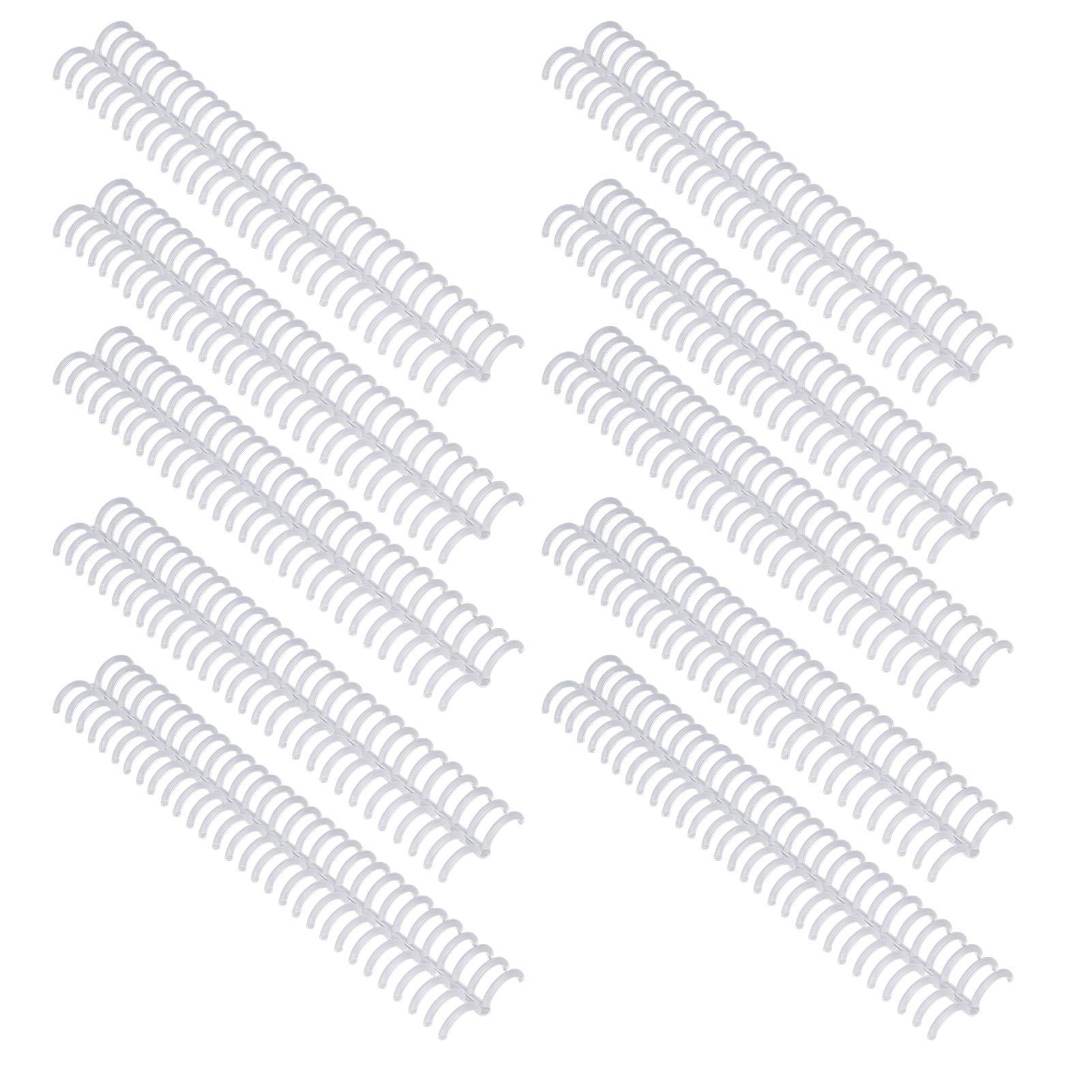 

10 шт. Переплетный гребень 19 мм 30 колец вместимость 150 листов пластиковые переплетные гребни для бумаги формата А4 B5 А5