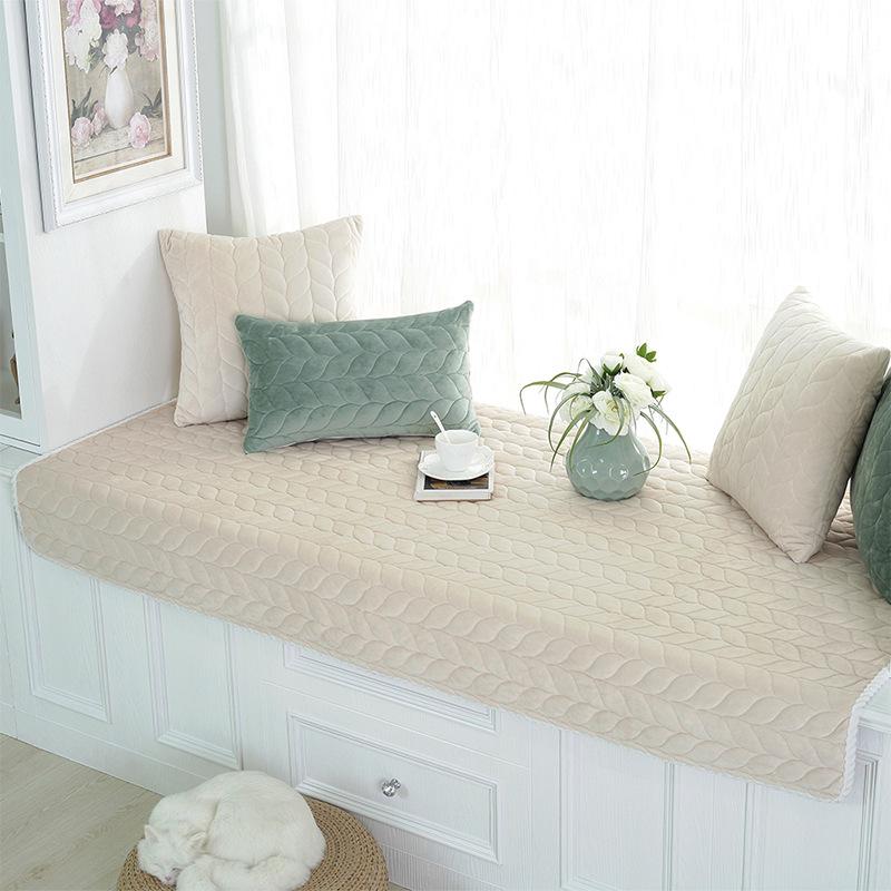 

Сплошной цвет в европейском стиле, подушка для эркера, подушка для выступа, машинная стирка, простая современная подушка для спальни, балкона, подушка с татами 50*50