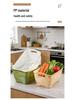 Dual-Layer Draining Basket for Vegetables, Fruits, and Rice - Large Capacity Storage Basin