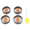 Round Egg Frying Ring with Non Stick Coating Pancake Fried Mold DIY Kitchen Accessory