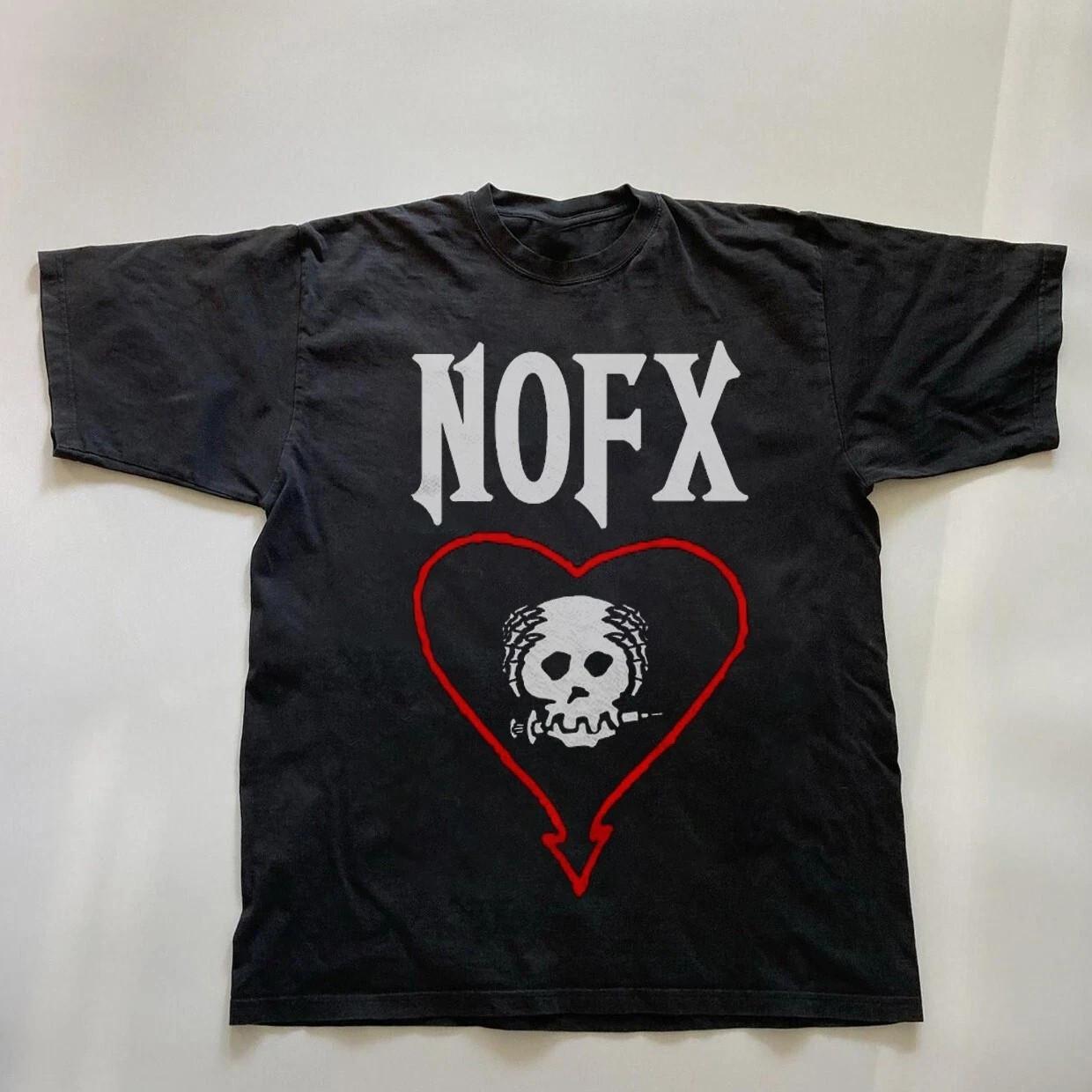 Горячий! NOFX Финальный тур Чикаго, Унисекс Черная хлопковая футболка, Размер S-4XL 4XL