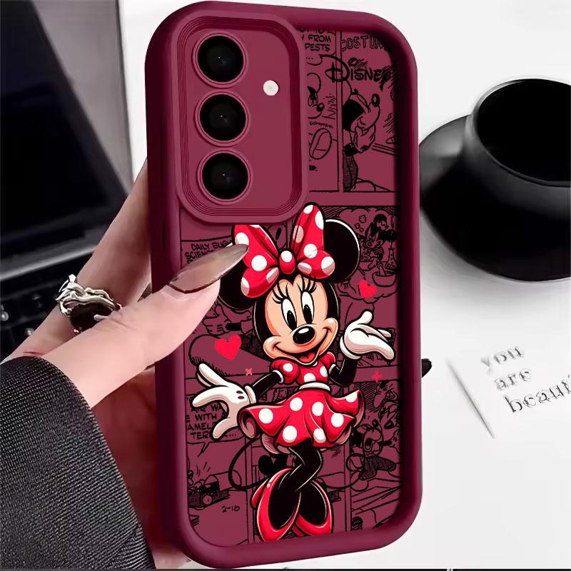 Minnie Mouse Disney Cartoon S26Ultra Case For Samsung Galaxy S26 S25 S24 S22 S23 Ultra S21 Plus S20 S25 FE Protection Soft Cover