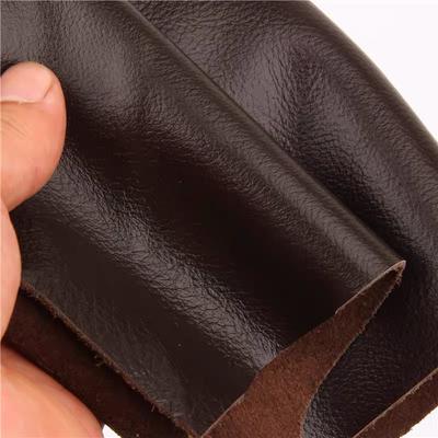 1.0mm Thick Dark Brown Top Layer Cowhide Leather Material for Car Seats, Door Panels, Oily Retro Sofa Cushions, Whole Piece of L