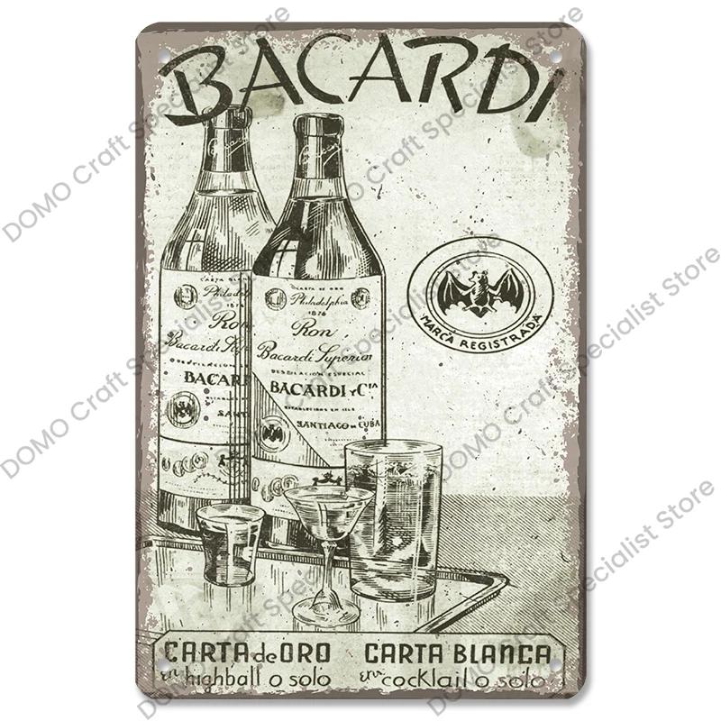 Rum Brand Plaque Vintage Metal Tin Signs Captain Mermaid Metal Poster Retro Wall Art Decor for Bar Pub Club Living Room Home
