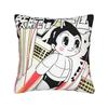 Astro Boy Square Pillow Cases Vintage Anime Childhood Manga Cushion Covers Zipper Decorative Pillowcover For Sofa