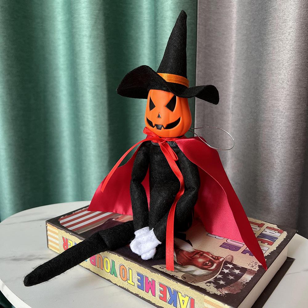 Halloween Pumpkin Doll Elf Christmas Shelf Decor Kids Gift Suprise Plush Holiday Elves
