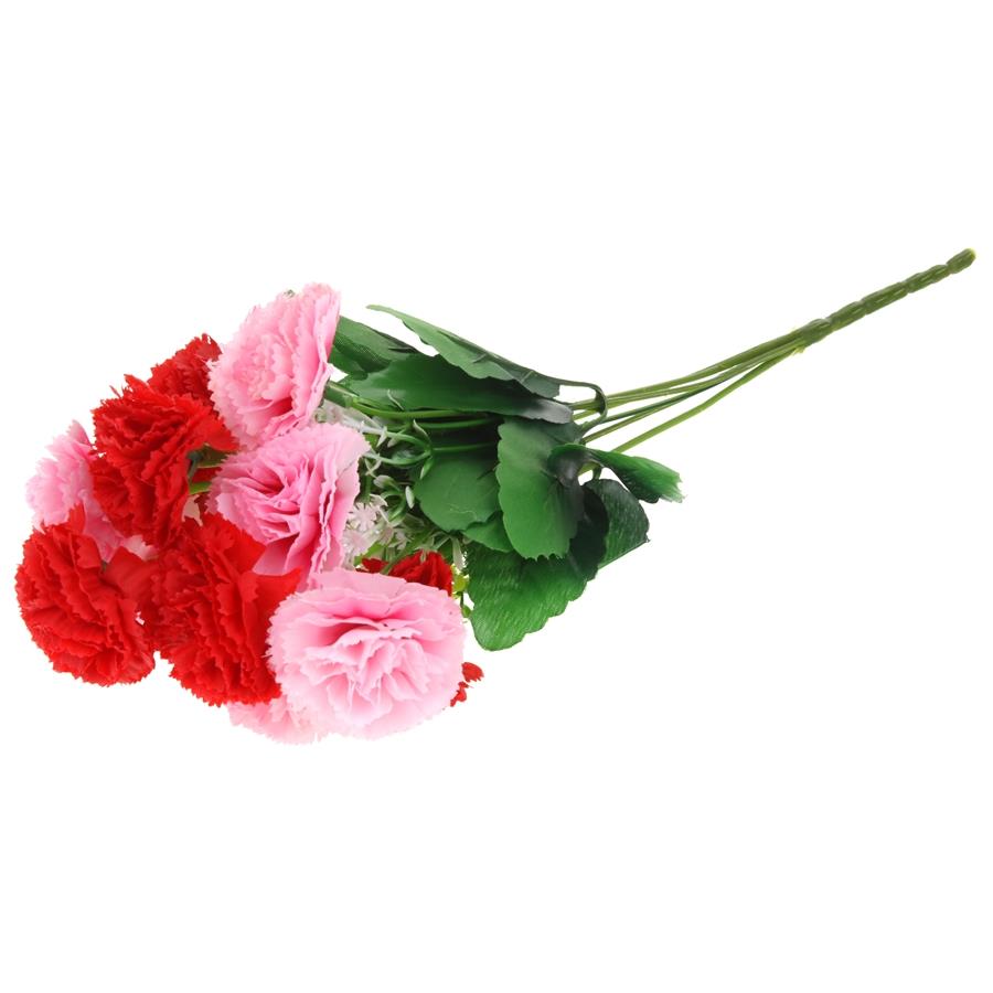 Chrysanthemum Bouquet Artificial Flowers for Vase Decoration Composition 35 Cm - Red-Pink