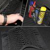 Car Trunk Mesh Back Seat Elastic Cage Auto Seat Back Storage Net Fixed Straps Extinguisher Storage Net Bag Car Trunk Organizer