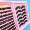 Natural curl Individual Segment Lashes Dense Volume DIY Eye Lashes False eyelash set  Daily Makeup