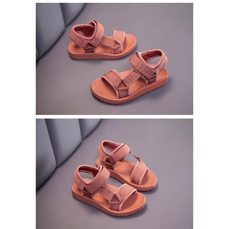 Summer New Children's Shoes Boys Casual Versatile Beach Shoes Girls Woven Strap Fashion Simple Open-Toe Sandals