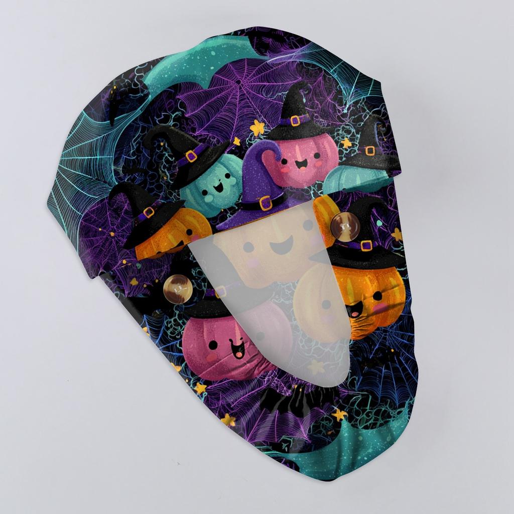 Șapcă de lucru cu imprimeu de Halloween la modă, șapcă casual pentru femei, șapcă de spălat, șapcă Baotou