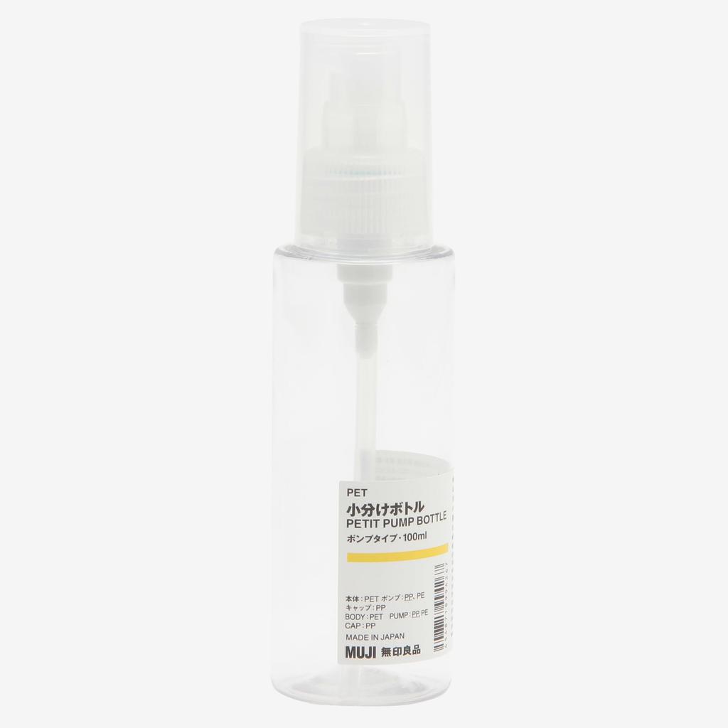 MUJI PET Small Pump 18994267 Bottle, 100ml,