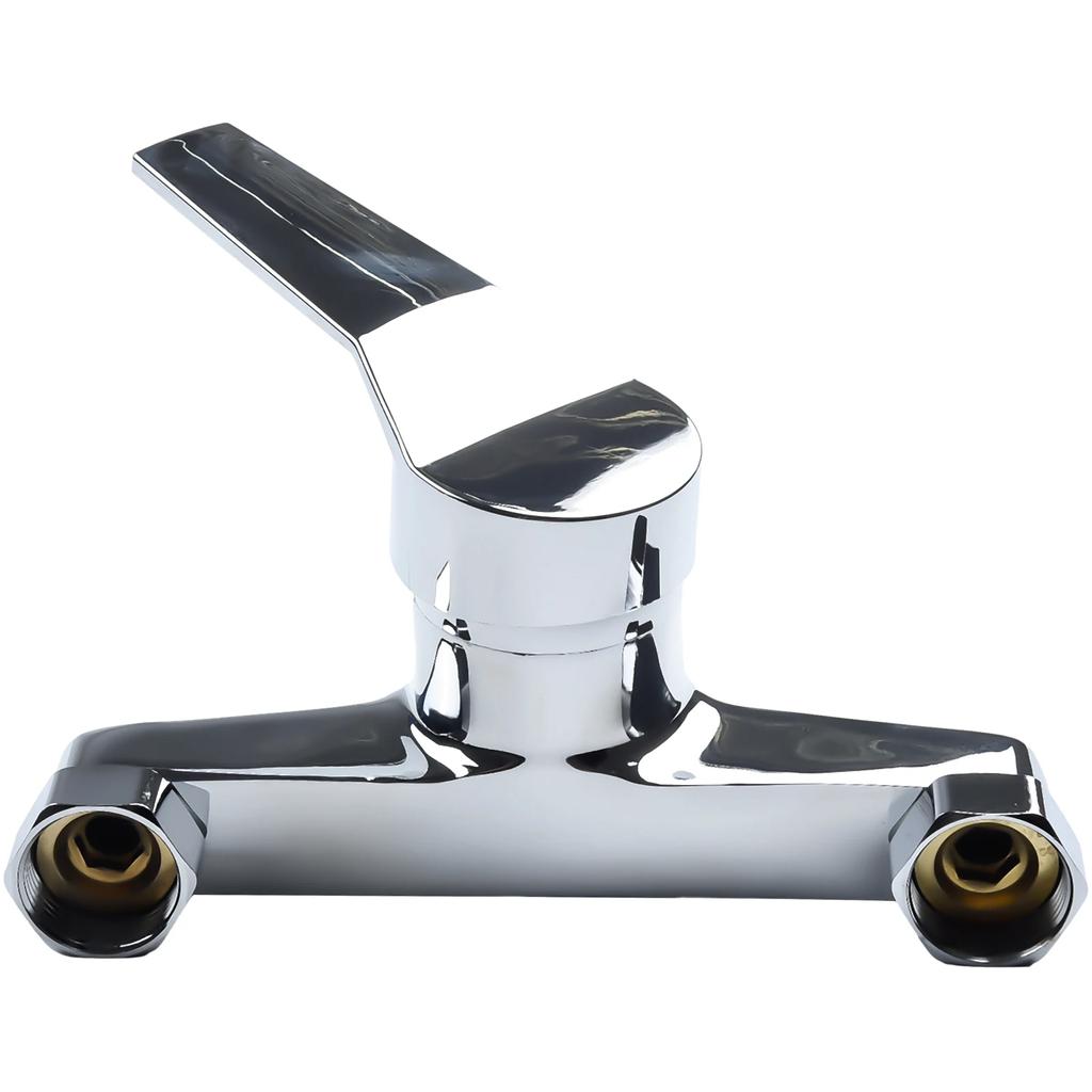 Dreifach-Duscharmatur Badarmatur Wandmontage Heiß- und Kaltwassermischbatterie Badewannen-Dusche Mischventil Wasserhahn Badezimmerzubehör