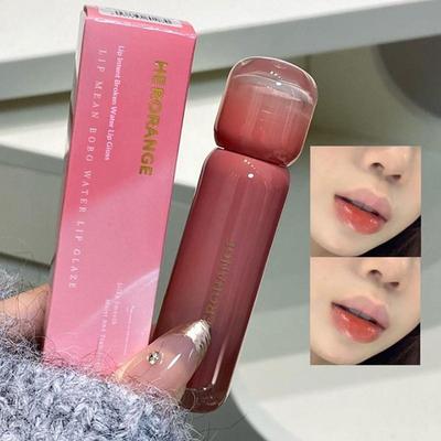 Herorange Lip Glaze Mirror Water Lip Gloss Moisturizing Liquid Lipstick Clear Tint Makeup Korean Women Cosmetics
