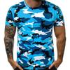 Camouflage 3D Printed Pattern T-Shirt Short Sleeve Men's Clothing For Summer T Shirts Comfortable Top Outdoor Sportwear