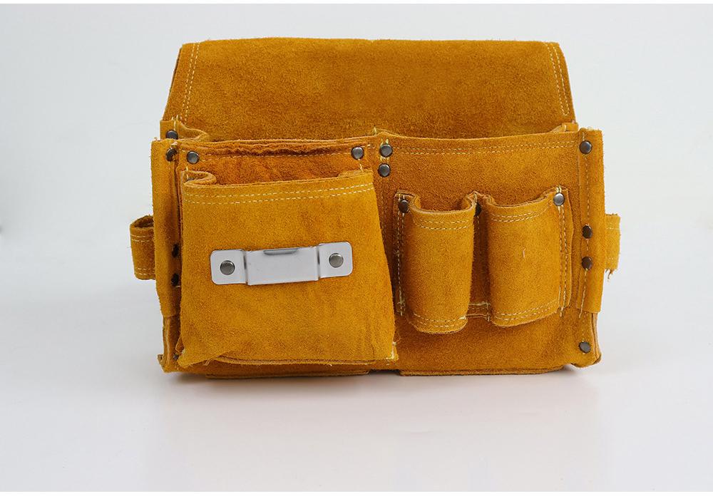 Multi-Functional Carpenter's Nail Apron Tool Belt - Wear-Resistant Nail Pouch Waist Bag for Construction Site.
