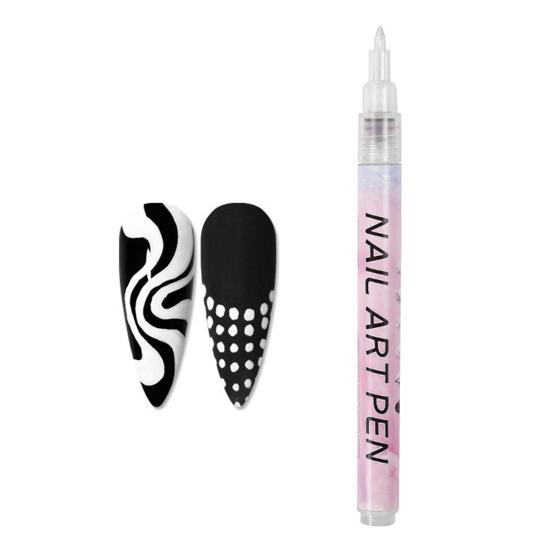 12 Colors Nail Art Pen Set Gel Painting Liner Pen Waterproof Quick Dry DIY Nail Marker Graffiti Dot Gel Pencil for Home Salon