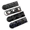 AABIK1 Metall Auto Frontgrill Emblem Abzeichen für Volkswagen GTI Logo Polo Caddy Golf 4 5 6 8 Jetta Tiguan Touran Passat T-Roc MK3 MK4 MK5