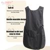 Double-sided Waterproof Black/Transparent Apron Barber Uniform Salon Hairstylist Apron Hairdresser Vest For Beauty Salon Nail