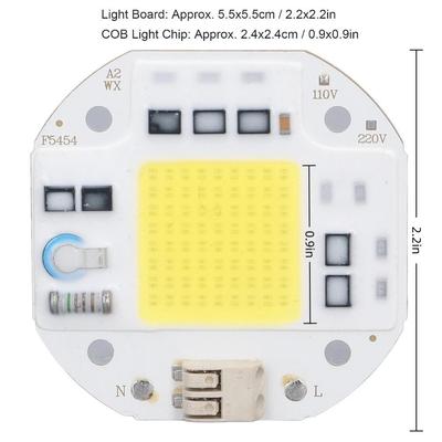 Easy 50W/70W/100W COB Lamp Bead 110V Aluminum Base COB Light Emitter COB LED Chip DIY Lighting