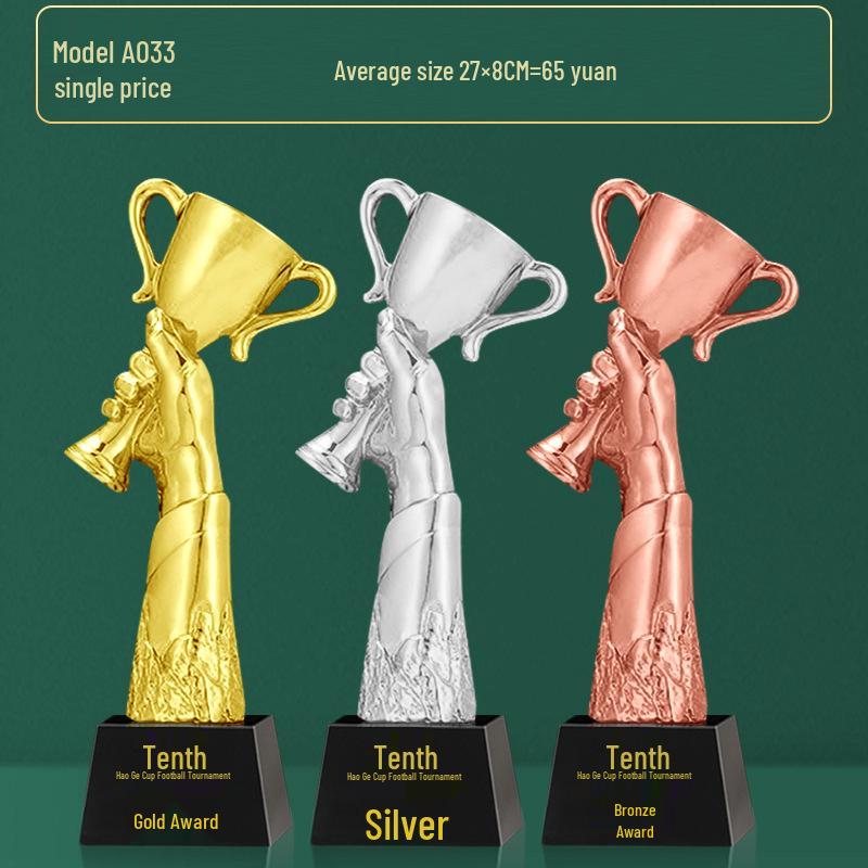 Custom Crystal Football Trophy - 2025 Golden Boot Top Scorer Award (Extra Large)