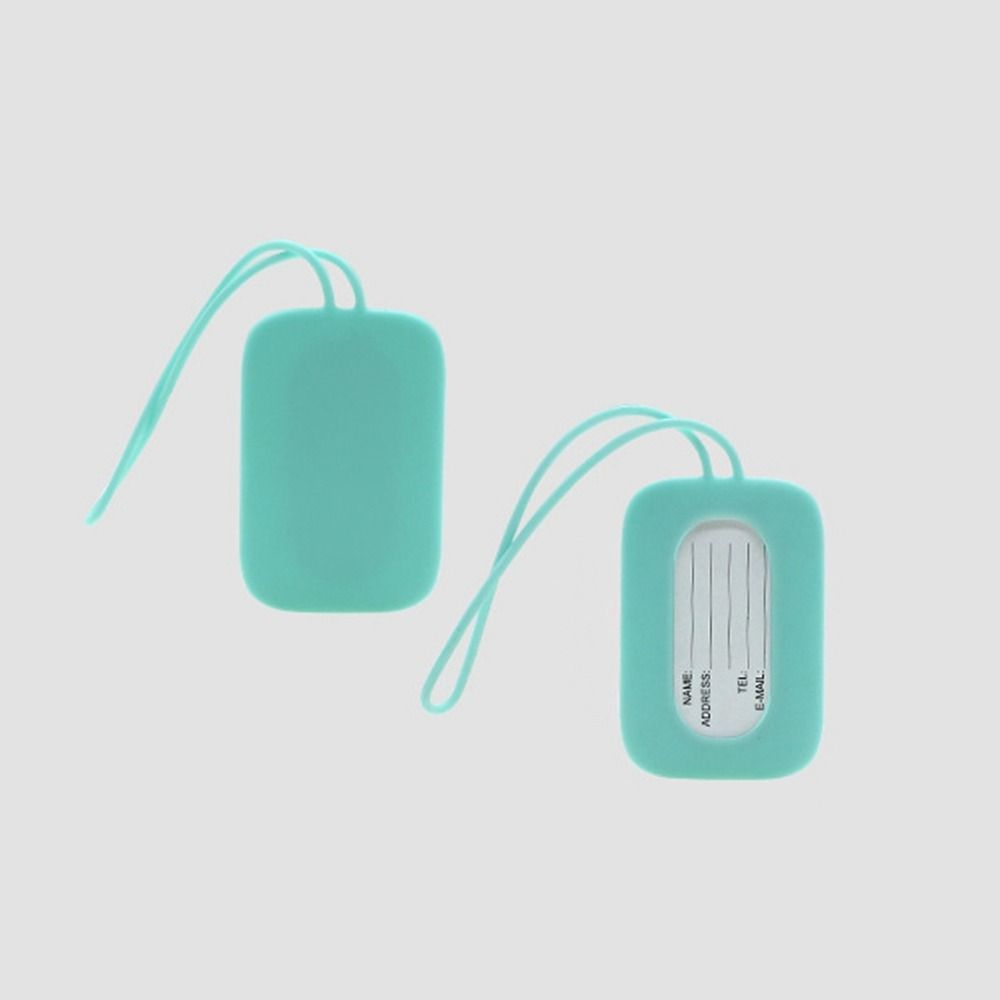 Silicone Luggage Tag Men Women Suitcase Name Baggage Tag Anti-lost Waterproof Airplane Labels Travel Accessories