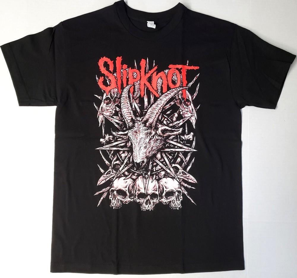 SLIPKNOT T-shirt Heavy Metal Band Tee Men s 100% Cotton Black New Unisex T-Shirt S