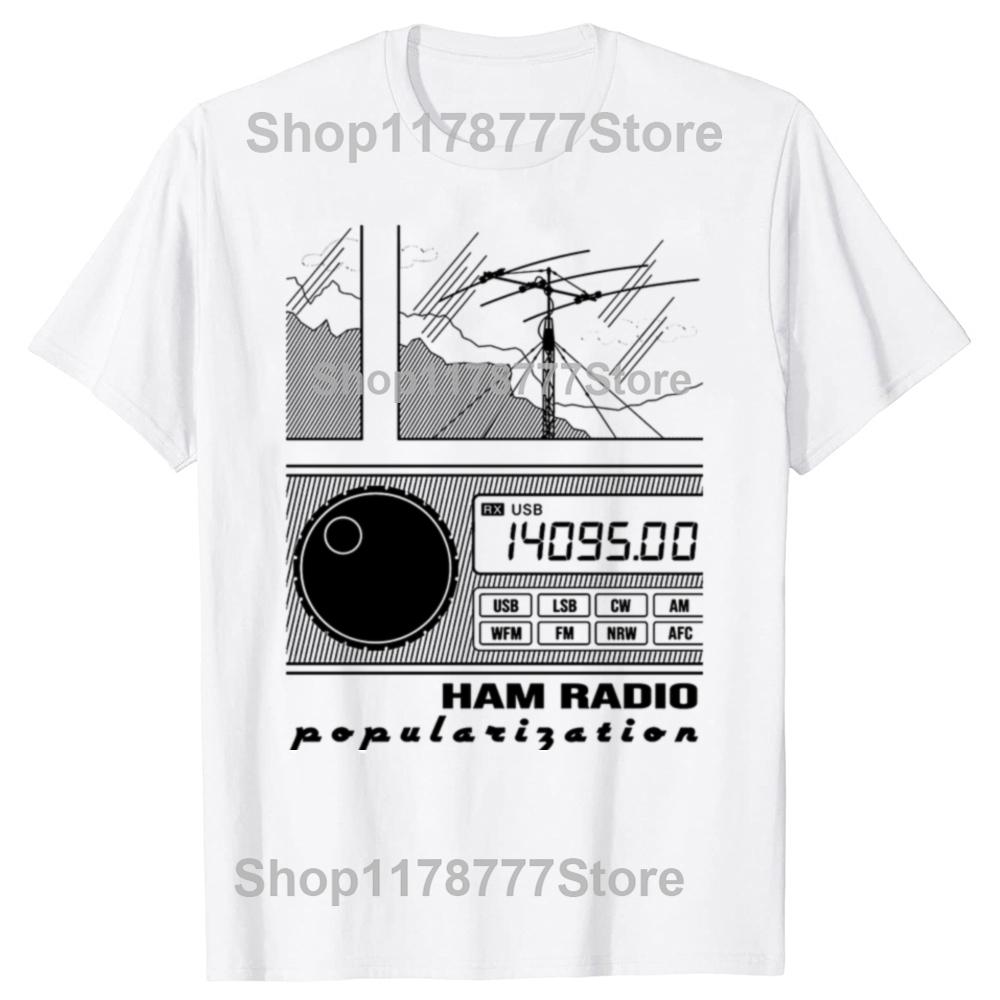 Funny  Amateur Ham Radio Operator T Shirts Short Sleeve Birthday Gifts Mens Clothing Fashion Casual Loose Oversized T Shirt