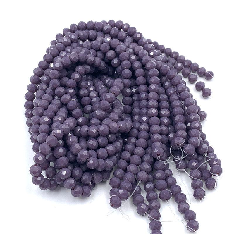 Crystal Beads 2 3 4 6 8mm Rondelle Loose Spacer Blue Glass Beads for Jewelry Making Bracelets Supplies Necklace DIY Accessories