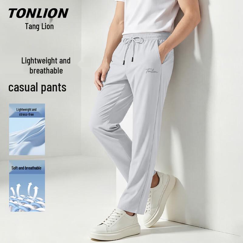 

TonLion Men s Summer Casual Straight-Leg Pants XL