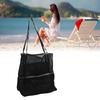 Mesh Beach Handbag Multiple   Large Capacity Shoulder Bag for Travel Swimming Pool Picnic Camping