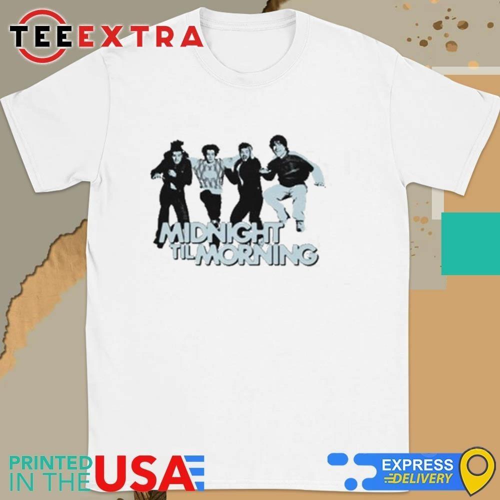 NEW! Midnight Til Morning White Cotton Shirt  Unisex Unisex T-Shirt M