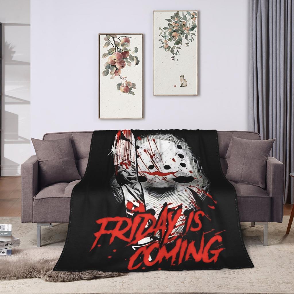 Friday Jason Voorhees 13th Blanket Quality Warm Soft  Throw Blanket Winter Travel Living Room Street Trend Bedspread