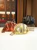 beautiful messenger  French niche small bag women's bag 2025 new simple pleated shell bag