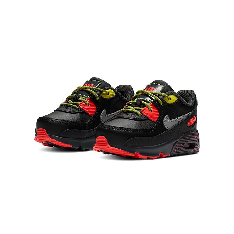 Nike Air Max 90 Low Top Toddler Shoes Black Red Green Infant And Toddler