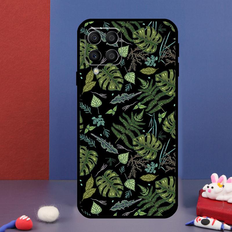 Tropical Monstera Leaves For Samsung Galaxy M15 M55 M33 M13 M23 M53 M31 M51 M14 M34 M54 M20 M30s M52 M32 Phone Case