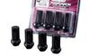 Juran Racing Nut Pro M12 X 25mm Total Pack of 351661 (PRO) Through-Type, Black, 17HEX, P1.25, Length, 4,