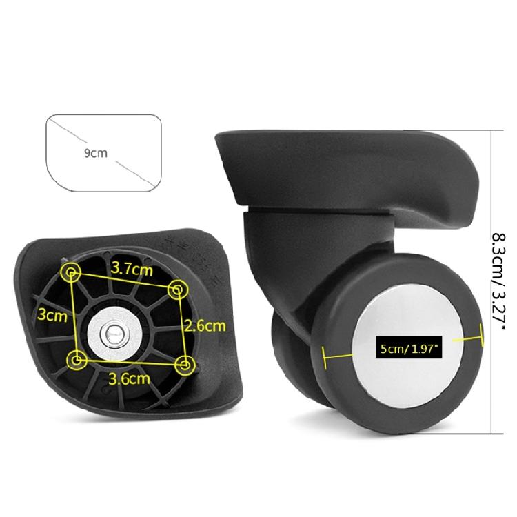 1 Pair Trolley Case Wheels Replacement Luggage Swivels Accessories for Travel
