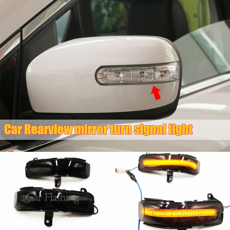 

For Mazda 5/8 58 CX7 MPV retrofit with reverse LED rearview mirror light, flowing turn signal light Blackened shell 2 pc