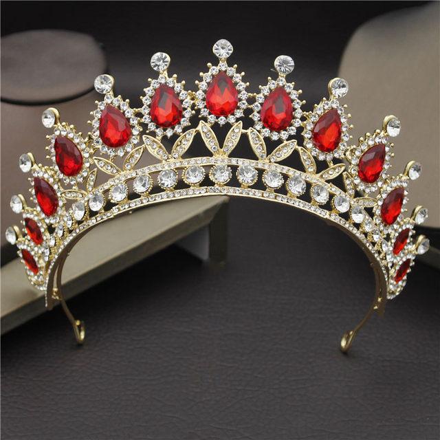 Luxury Royal King Wedding Crown Bride Tiaras and Crowns Queen Hair Jewelry Crystal Diadem Prom Headdress Head Accessorie Pageant